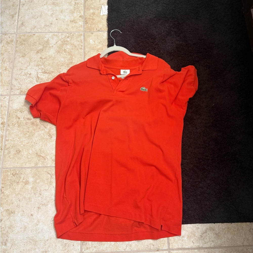 Lacoste Bright Orange Polo Shirt